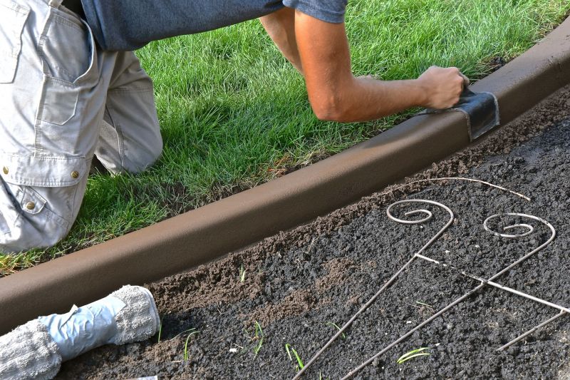 Concrete Garden Edging Repair
